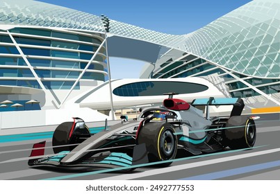 United Arab gp street city bay win flag f1 one race prix car event logo sign auto icon jet sport racing fast fans game team motor speed art vector power UAE track racer yas track banner flyer poster
