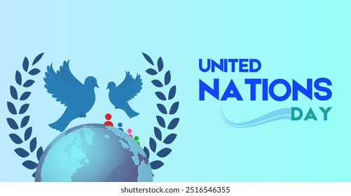 United for a Better World: United Nations Day.  Campaign or celebration art
