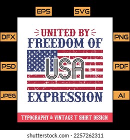 United by freedom of expression Vintage T Shirt