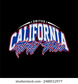 united califronia street div vintage fashion vector