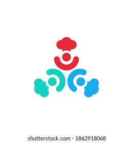 United chef community club logo icon symbol vector template