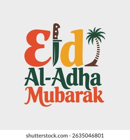 United Eid Celebration with Mosque and Crescent Moon