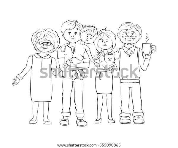 United Family Graphic Vector Illustration Mother Stock Vector (Royalty ...