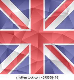 United Kingdom abstract background consisting of triangles