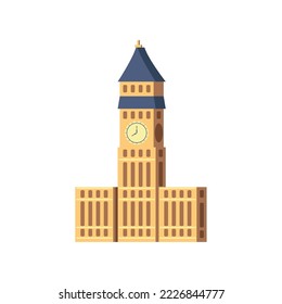United Kingdom Big Ben tower icon isolated
