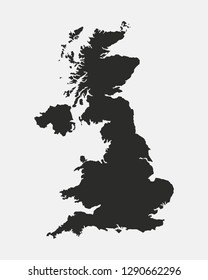 Imagenes Fotos De Stock Y Vectores Sobre Uk Map Blank Shutterstock