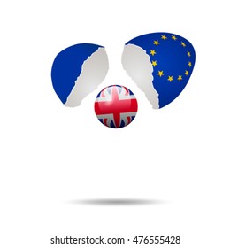 United Kingdom Brexit Cracked eggs