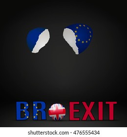United Kingdom Brexit Cracked eggs