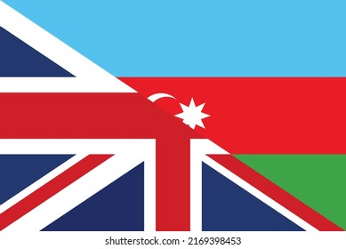 United Kingdom Britain UK Azerbaijan friendship national flag cooperation diplomacy country emblem