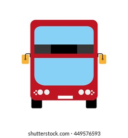 United kingdom concept represented by red bus icon. Isolated and flat illustration 