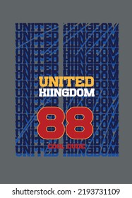 united kingdom cool dude,t-shirt design fashion vector