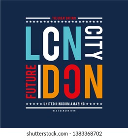 united kingdom cool graphic design typography for t shirt print - Vector