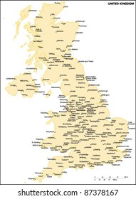 United Kingdom Country Map