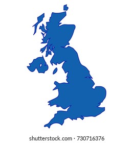 United Kingdom Country Map Vector