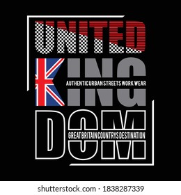 united kingdom design typography vector illustration for print