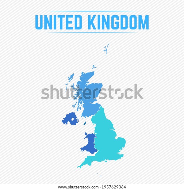 United Kingdom\
Detailed Map With\
Countries