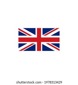 United Kingdom England flag logo design vector template