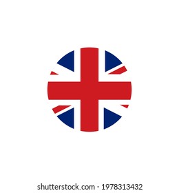 United Kingdom England flag logo design vector template