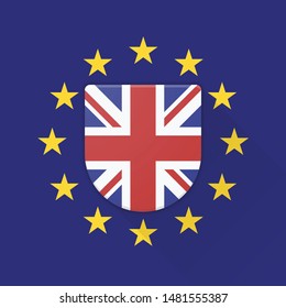 United Kingdom EU application adaptive icon illustration