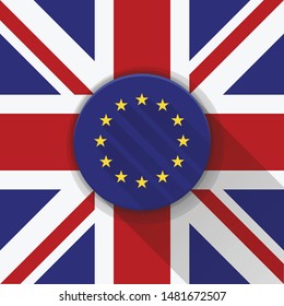 United Kingdom EU application adaptive icon illustration