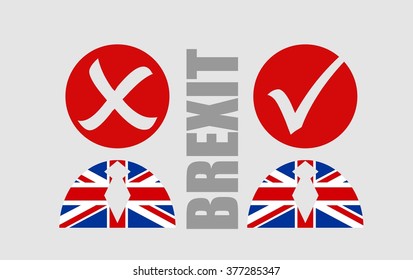 United Kingdom exit from europe relative image. Brexit named politic process. Referendum theme