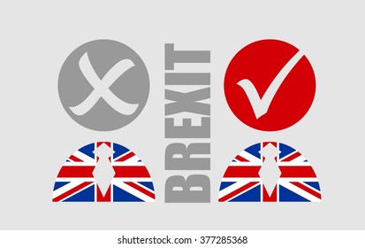 United Kingdom exit from europe relative image. Brexit named politic process. Referendum theme