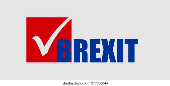 United Kingdom exit from europe relative image. Brexit named politic process. Referendum theme