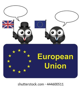 United Kingdom exit negotiations with the European Union resulting from the June 2016 referendum with copy space for own text