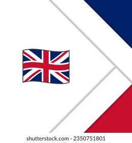United Kingdom Flag Abstract Background Design Template. United Kingdom Independence Day Banner Social Media Post. United Kingdom Cartoon