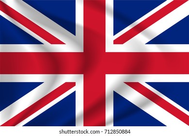 United Kingdom Flag Background Cloth Texture Stock Vector (Royalty Free ...