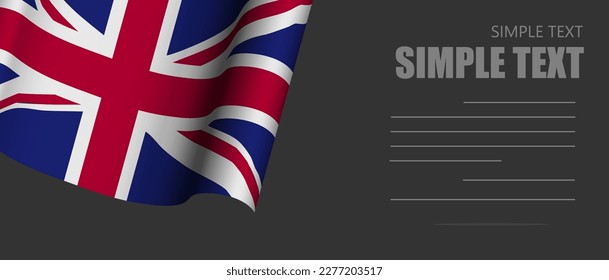 united kingdom flag banner rectangle background,united kingdom dark mode black tone wallpaper,website banner united kingdom black and white tone with grey text.