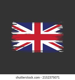 United Kingdom Flag Brush. National Flag