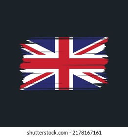United Kingdom Flag Brush. National Flag