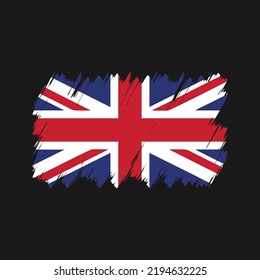 United Kingdom Flag Brush. National Flag