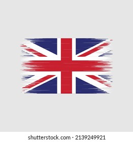 United Kingdom Flag Brush Strokes. National Flag