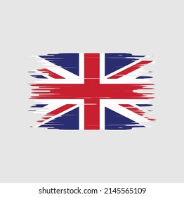 United Kingdom Flag Brush Strokes. National Flag