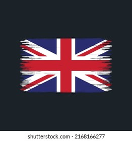 United Kingdom Flag Brush Strokes. National Flag