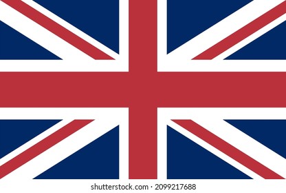 Britische Flagge editierbare Vektorgrafik. Clipart von Union Jack