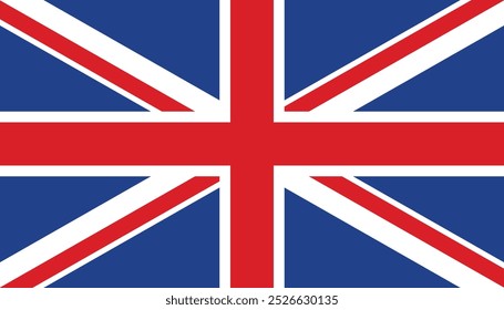 United Kingdom Flag. Europe country. Flat color. Vector sign.