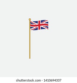 United Kingdom flag graphic element Illustration template 