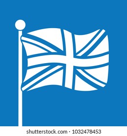 United Kingdom flag. Great Britain Union Jack icon.