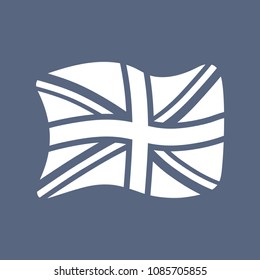 United Kingdom flag. Great Britain Union Jack flat icon.