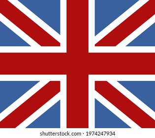 United Kingdom flag, icon illustration, vector on white background