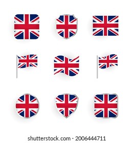 United Kingdom Flag Icons Set