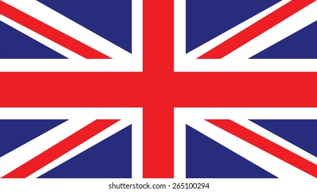 united kingdom Flag for Independence Day and infographic Vector illustration.