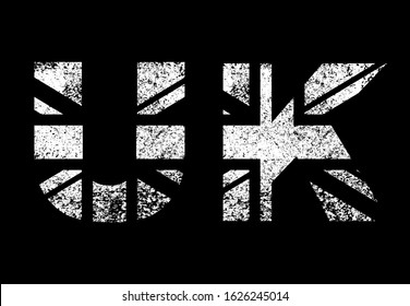 United Kingdom Flag Letters Vintage British Stock Vector (Royalty Free ...