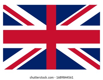 United Kingdom Flag. National United Kingdom flag.Official colors and proportion correctly. Flag Vector illustration
