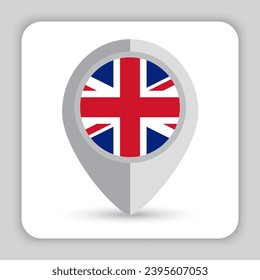 United Kingdom Flag Pin Map Icon