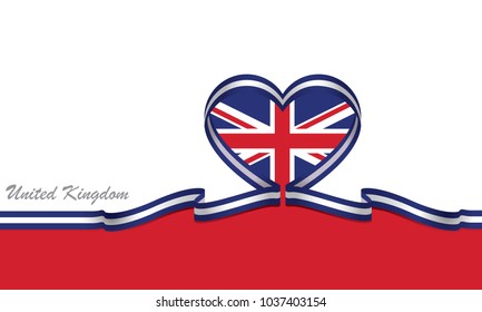 united kingdom flag and ribbon