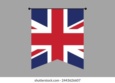 United Kingdom flag, United Kingdom sign, United Kingdom British Flag, national flag of Great Britain, Flag of United Kingdom, Colorful, Standard color, Vector illustration
